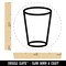 Empty Water Glass Cup Rubber Stamp for Stamping Crafting Planners